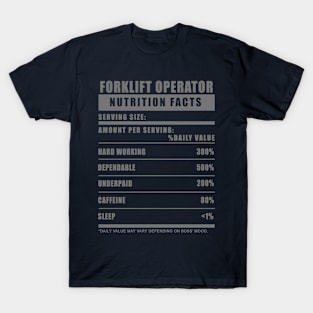 Forklift Operator Underpaid Job Humor T-Shirt